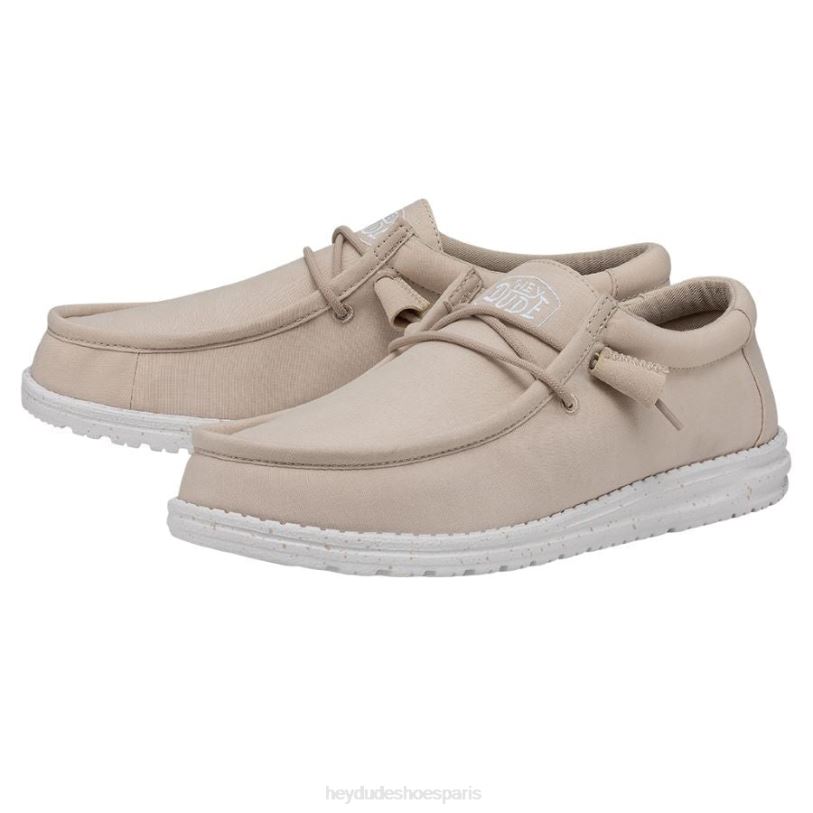 Hey Dude Hommes toile flammée wally Z628B424 chaussures naturel