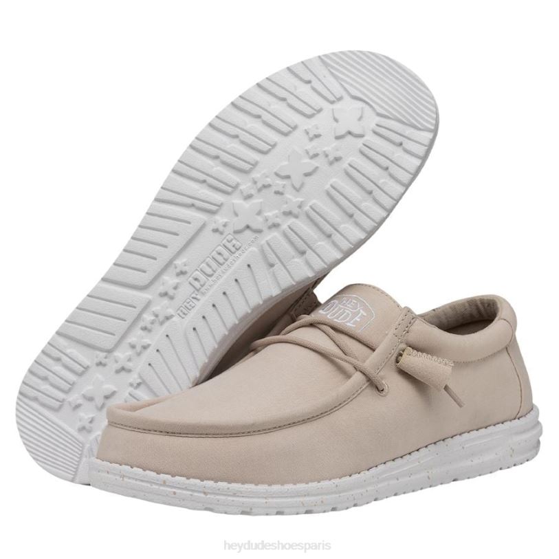 Hey Dude Hommes toile flammée wally Z628B424 chaussures naturel