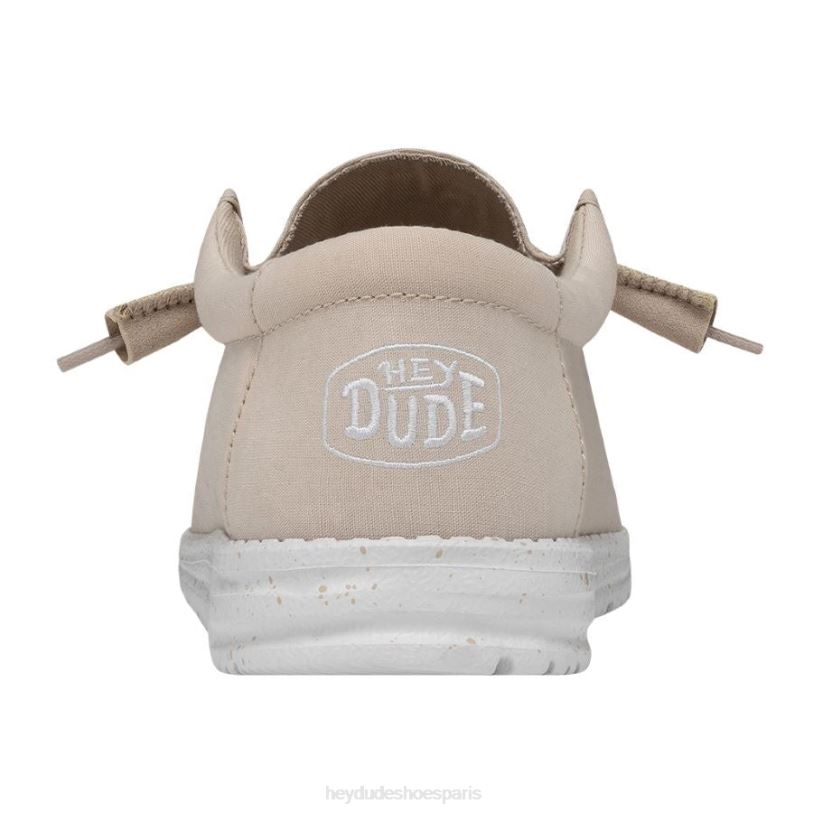 Hey Dude Hommes toile flammée wally Z628B424 chaussures naturel