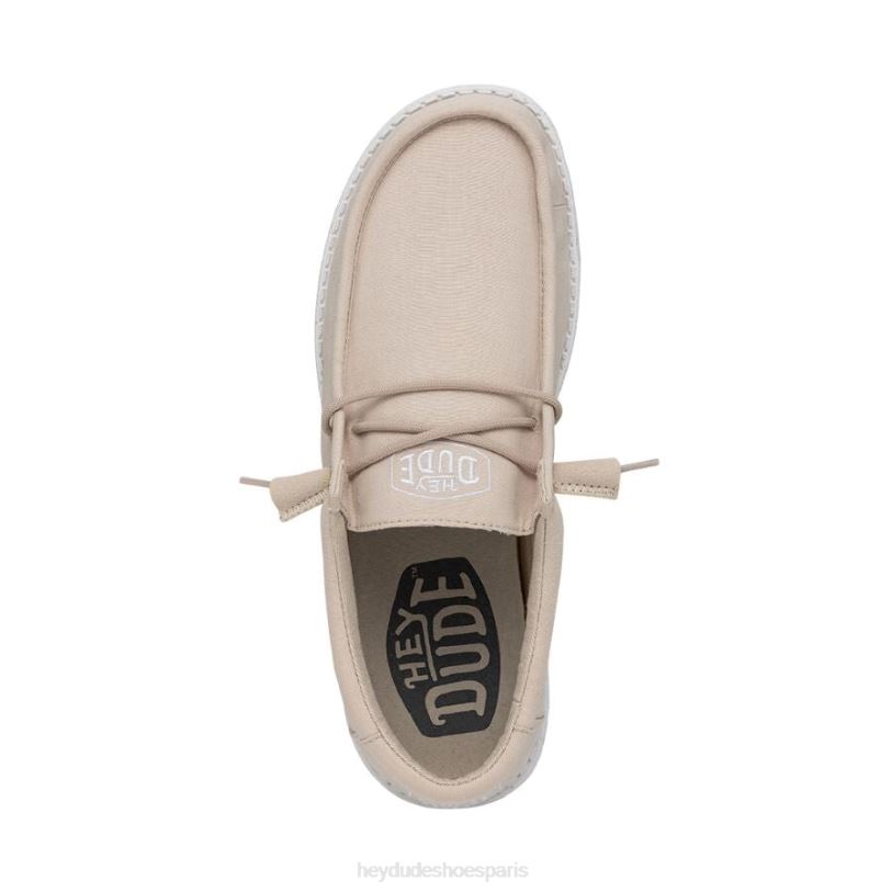 Hey Dude Hommes toile flammée wally Z628B424 chaussures naturel