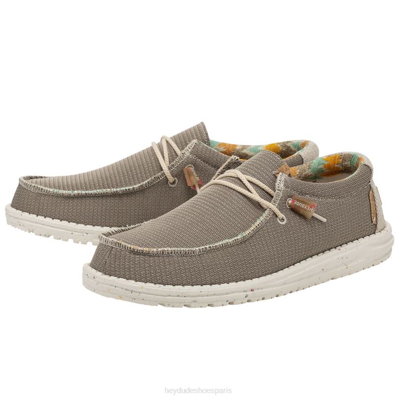 Hey Dude Hommes tricot wally Z628B466 chaussures brun du désert