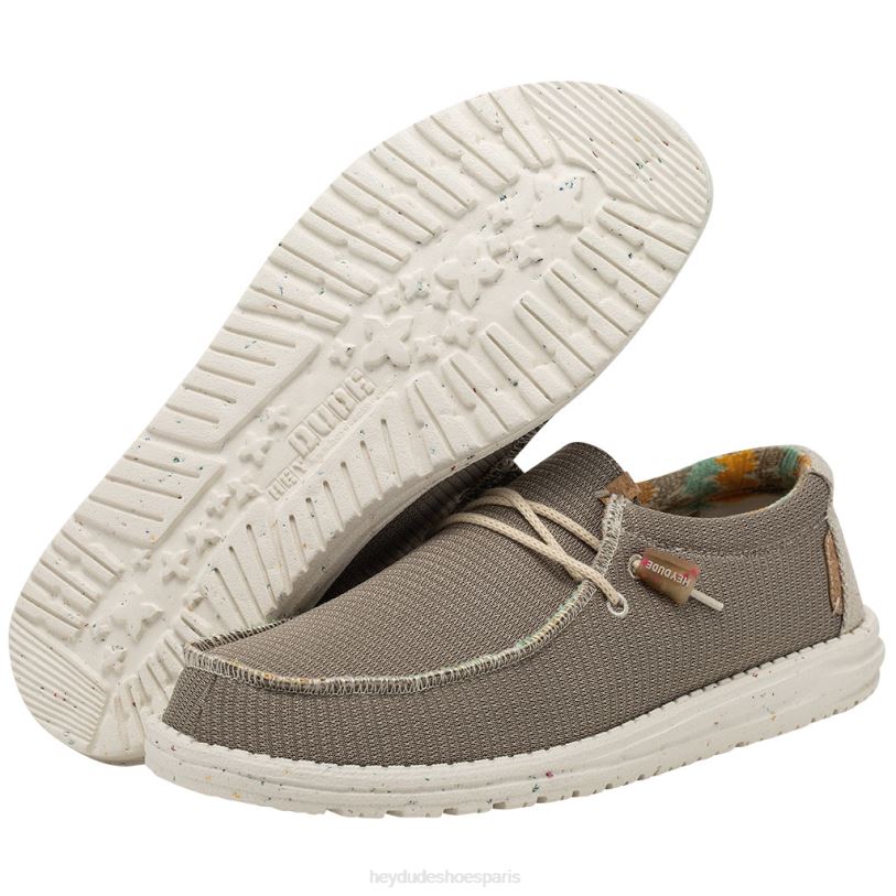Hey Dude Hommes tricot wally Z628B466 chaussures brun du désert