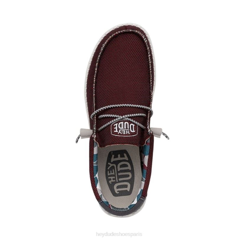 Hey Dude Hommes wally sox triple aiguille Z628B443 chaussures rouge karanda