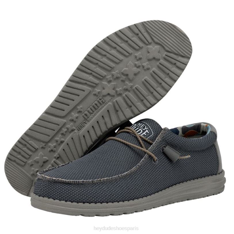 Hey Dude Hommes wally sox triple aiguille Z628B474 chaussures ombre bleue