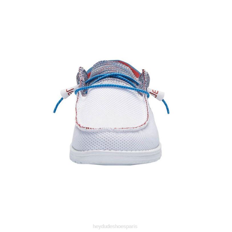 Hey Dude Hommes wally sox trouille Z628B392 chaussures bleu rouge