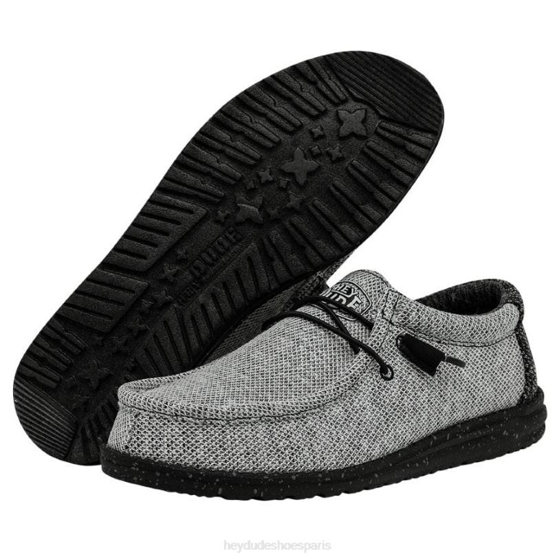Hey Dude Hommes wally stretch poly Z628B305 chaussures Web sombre