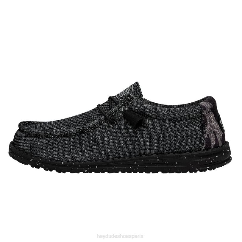 Hey Dude Hommes wally stretch poly Z628B306 chaussures bunker de minuit