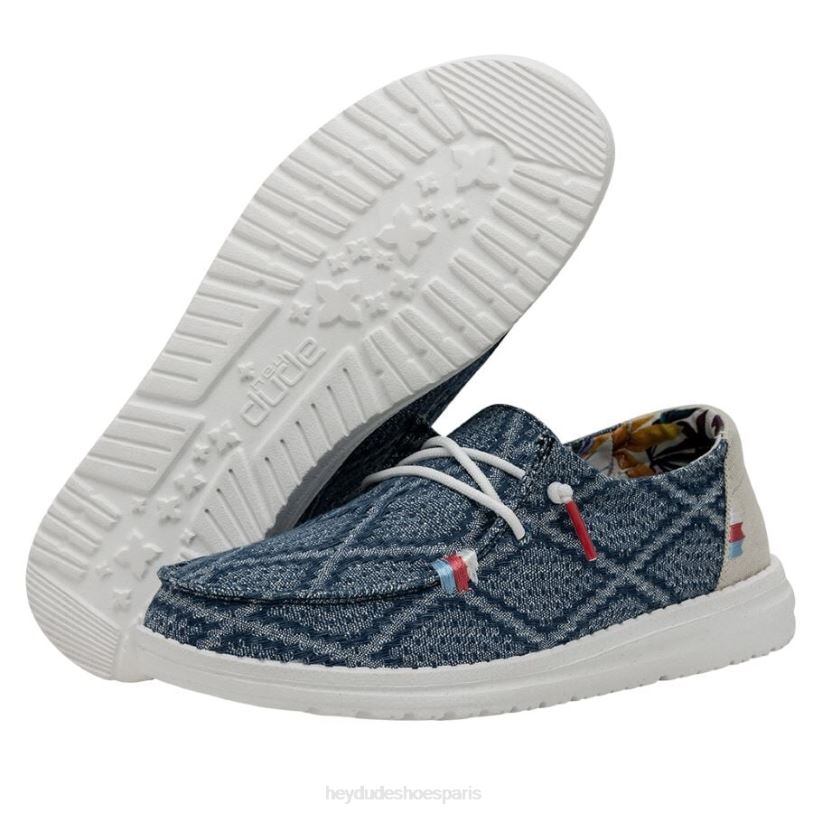 Hey Dude Hommes Wendy Bohème Z628B61 chaussures vrai bleu