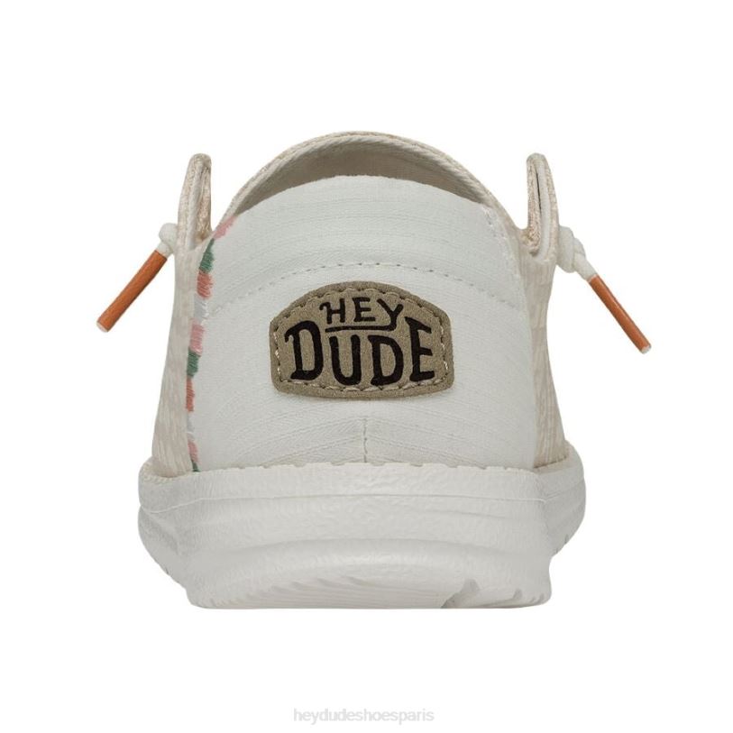Hey Dude Hommes Wendy Bohème Z628B62 chaussures rose de poussière de broderie