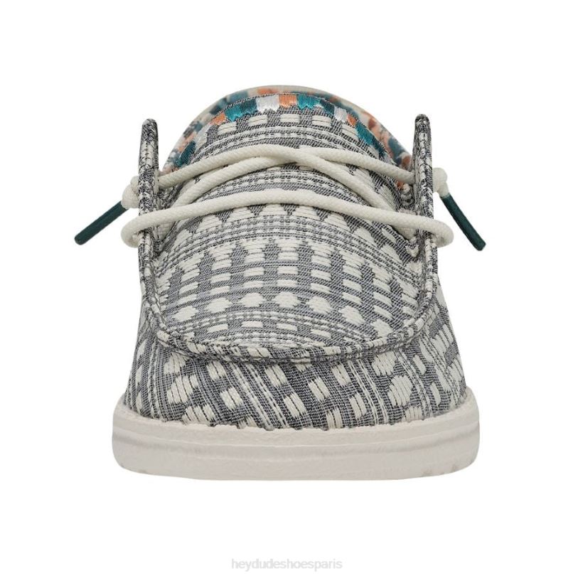 Hey Dude Hommes Wendy Bohème Z628B63 chaussures broderie gris