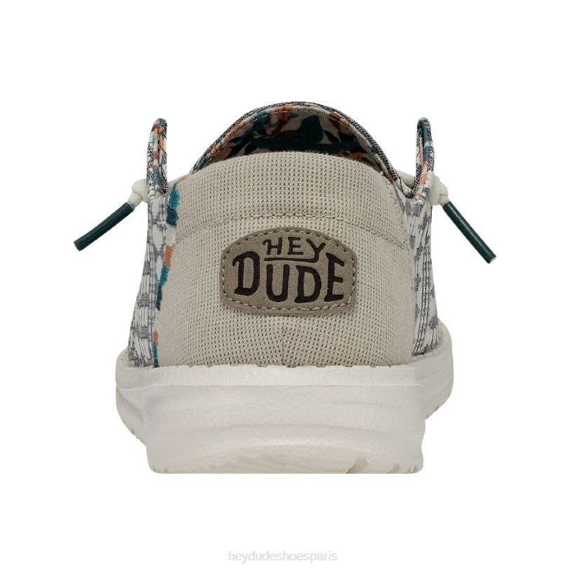 Hey Dude Hommes Wendy Bohème Z628B63 chaussures broderie gris