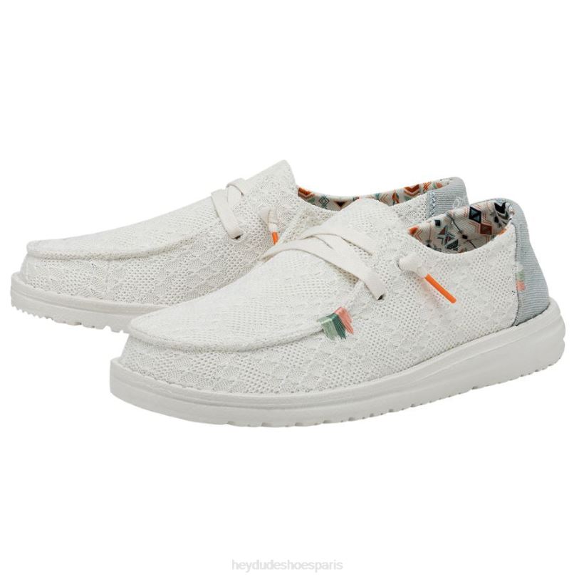 Hey Dude Hommes Wendy Bohème Z628B69 chaussures crochet blanc