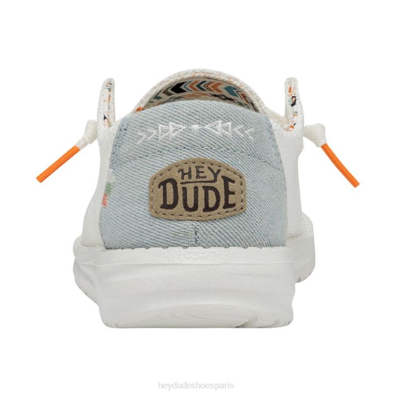 Hey Dude Hommes Wendy Bohème Z628B69 chaussures crochet blanc