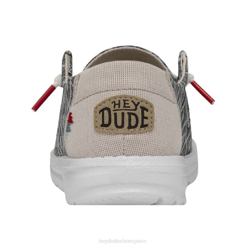 Hey Dude Hommes Wendy Bohème Z628B70 chaussures broderie gris foncé