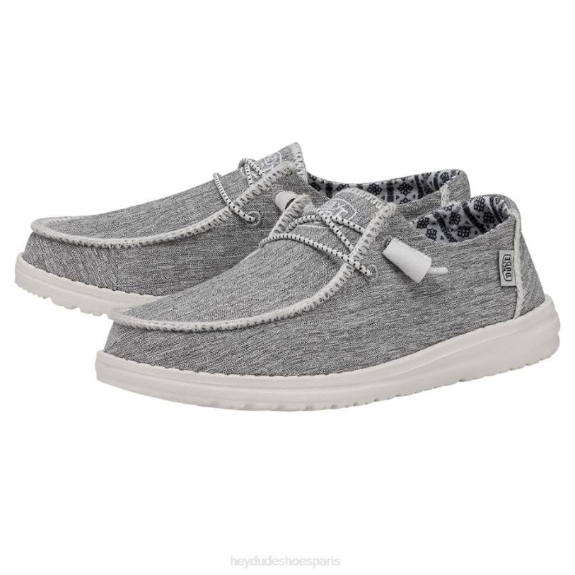 Hey Dude Hommes Wendy Boho point Z628B6 chaussures mélange blanc