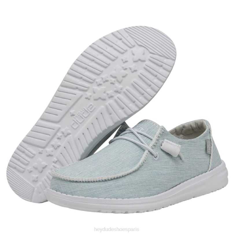 Hey Dude Hommes Wendy Boho point Z628B8 chaussures bleu ciel