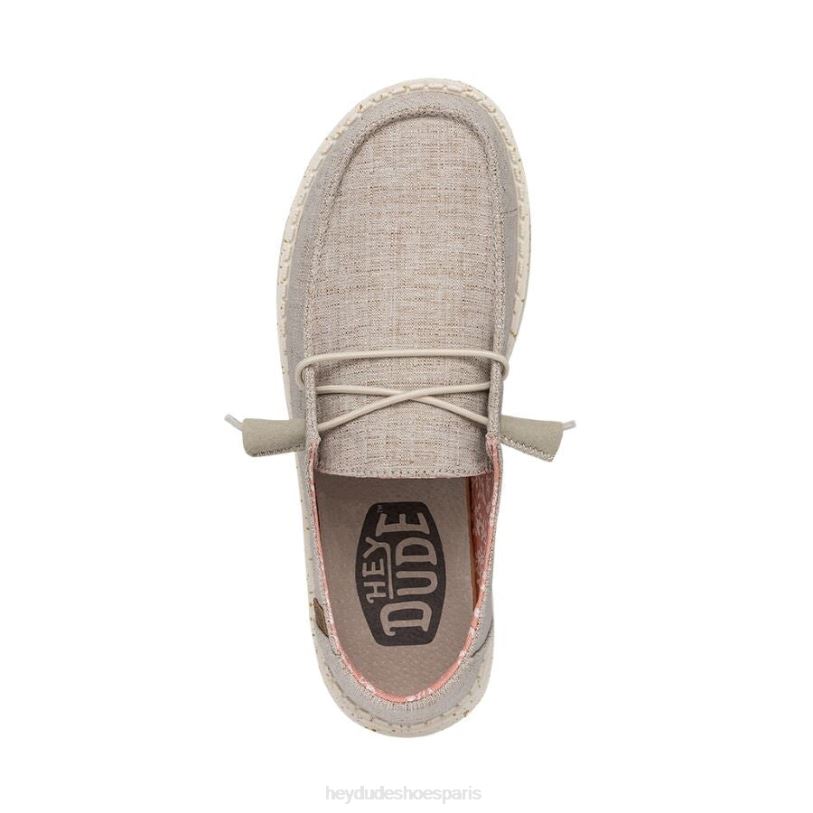 Hey Dude Hommes Wendy Chambray large Z628B205 chaussures noix blanche