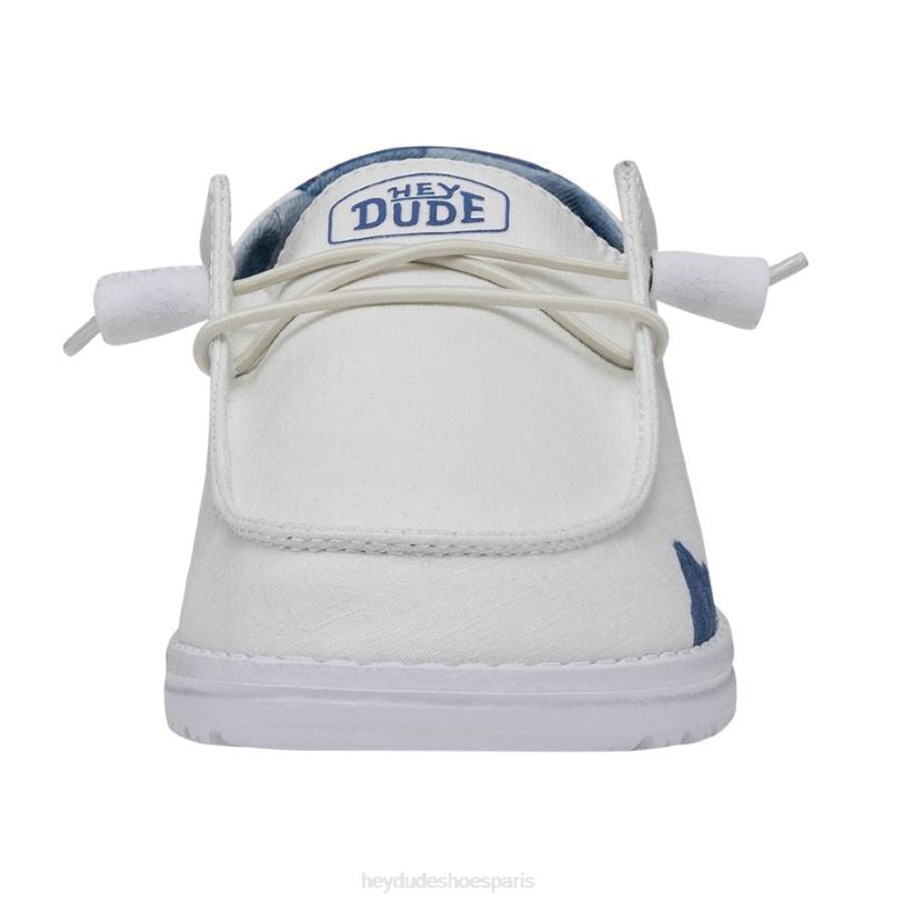 Hey Dude Hommes Wendy Colorado aquarelle Z628B197 chaussures blanc