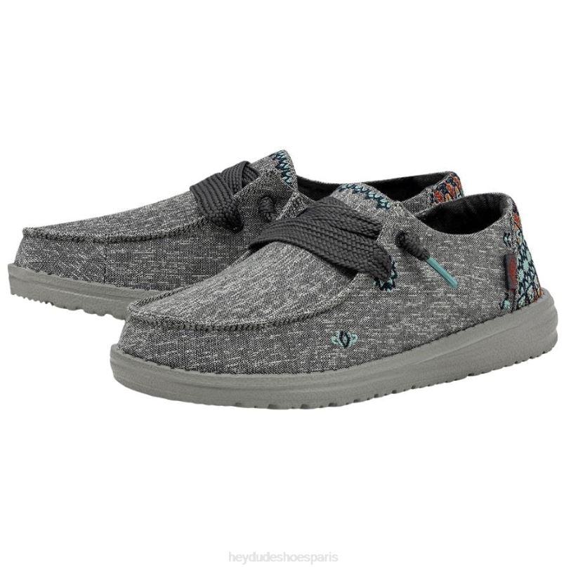Hey Dude Hommes Wendy Flore Z628B138 chaussures gris tulipe