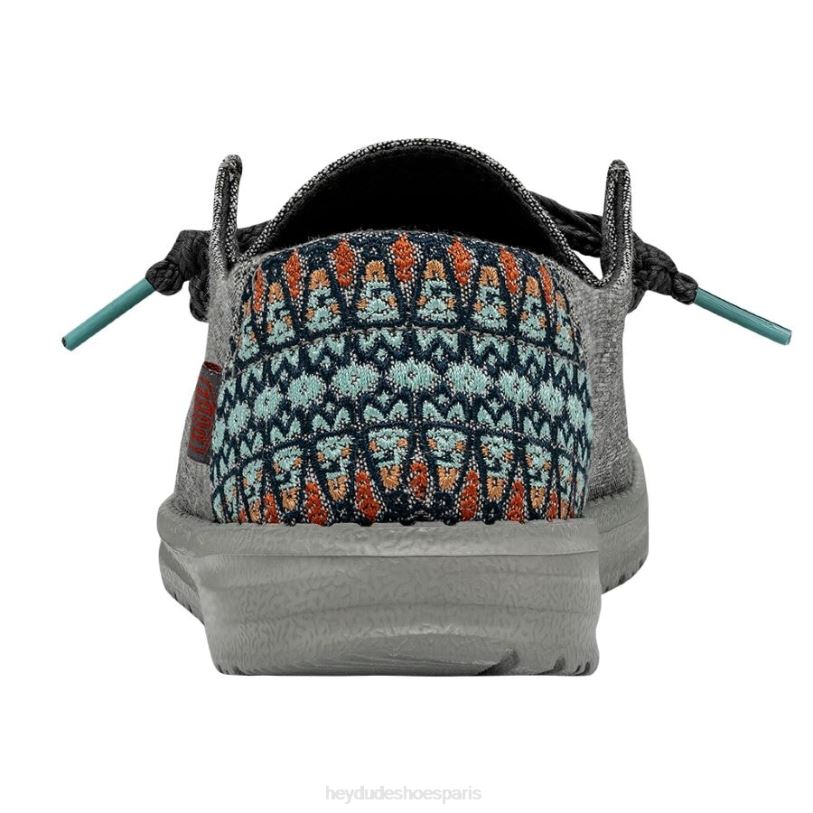 Hey Dude Hommes Wendy Flore Z628B138 chaussures gris tulipe
