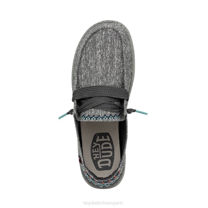 Hey Dude Hommes Wendy Flore Z628B138 chaussures gris tulipe