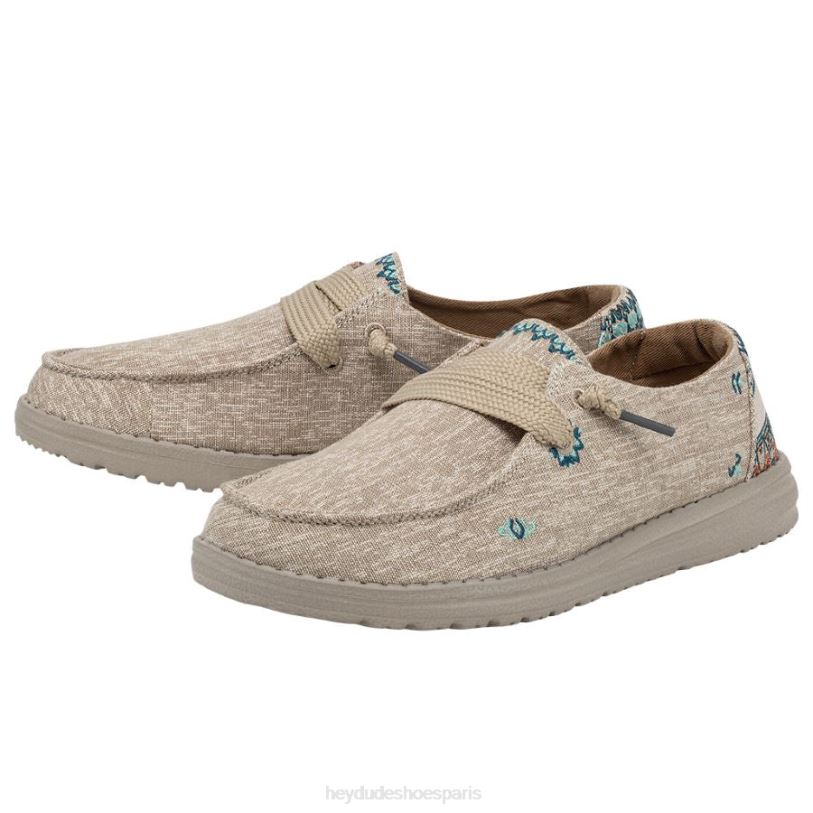 Hey Dude Hommes Wendy Flore Z628B139 chaussures beige tournesol