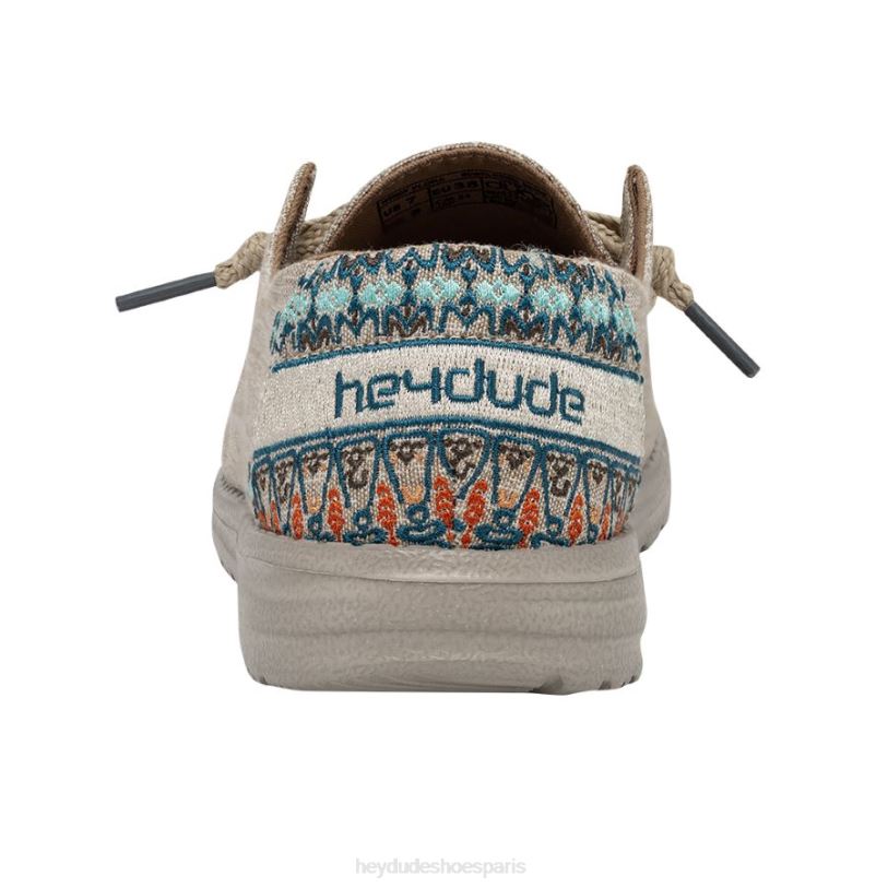 Hey Dude Hommes Wendy Flore Z628B139 chaussures beige tournesol