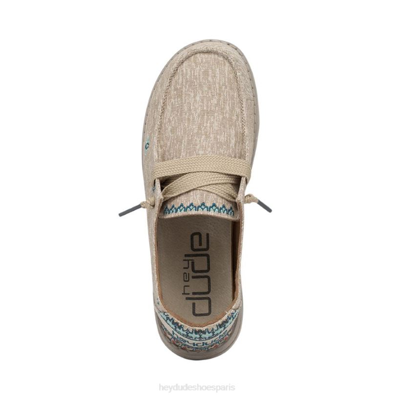 Hey Dude Hommes Wendy Flore Z628B139 chaussures beige tournesol