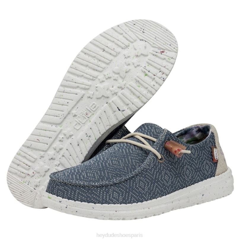 Hey Dude Hommes Wendy Knit II Z628B53 chaussures jean bleu