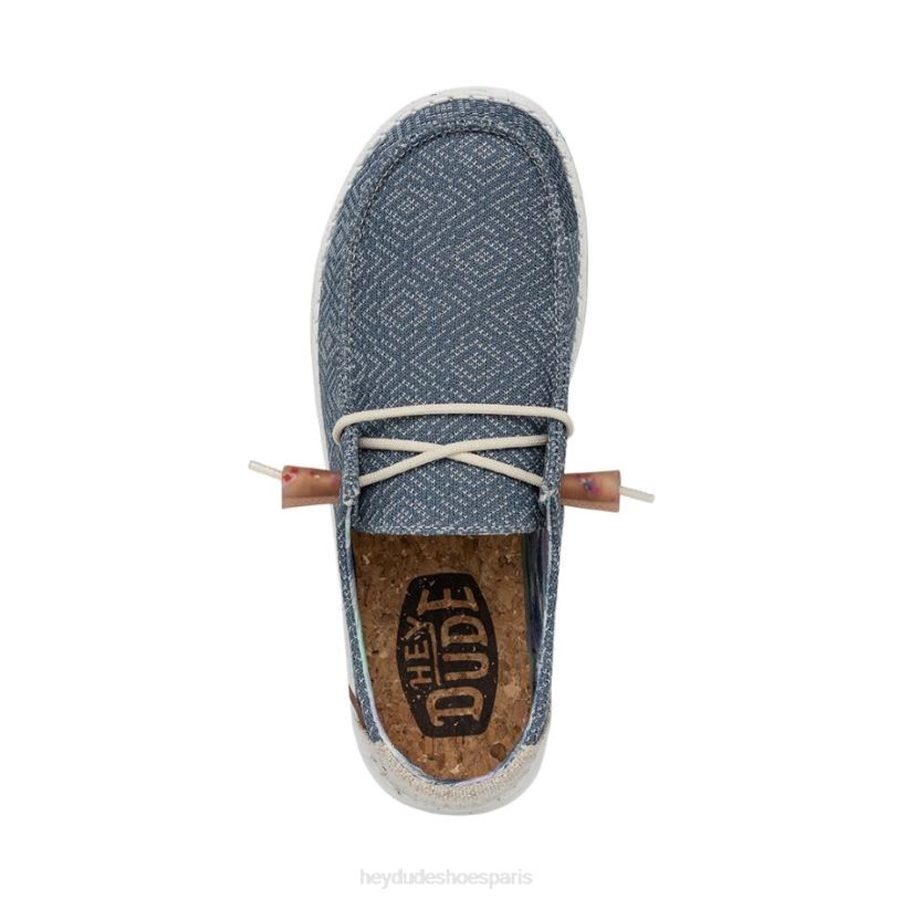 Hey Dude Hommes Wendy Knit II Z628B53 chaussures jean bleu