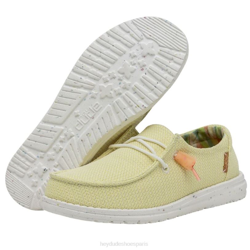 Hey Dude Hommes Wendy Knit II Z628B57 chaussures citron vert