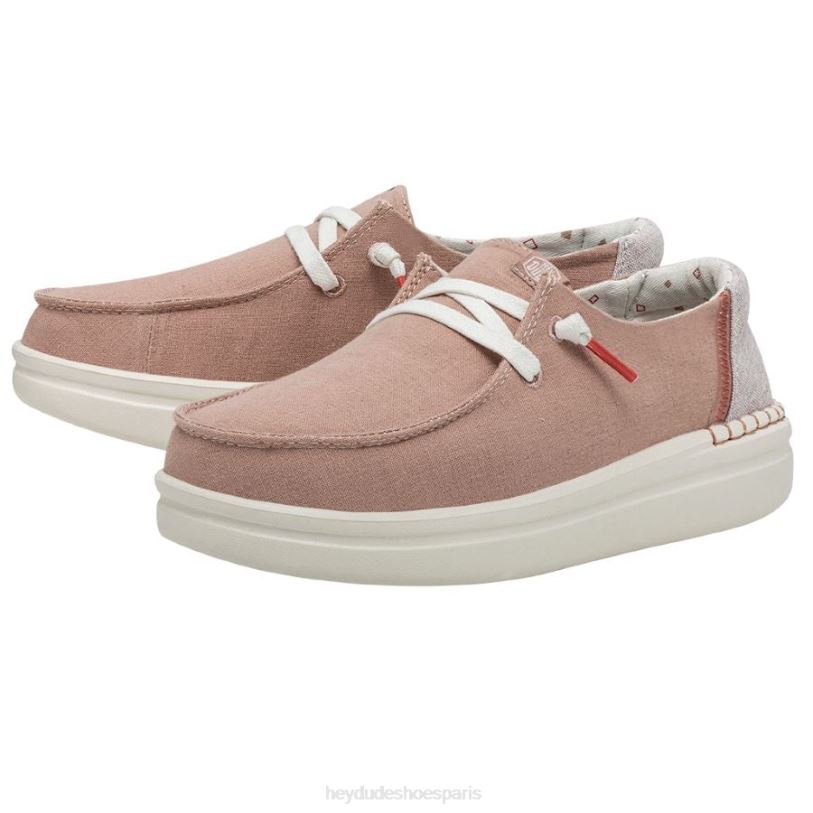 Hey Dude Hommes Wendy Rise en chambray Z628B153 chaussures rose
