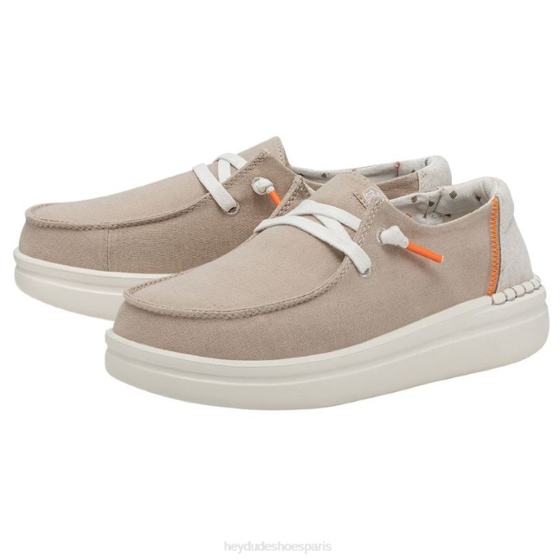 Hey Dude Hommes Wendy Rise en chambray Z628B154 chaussures coquille de sable