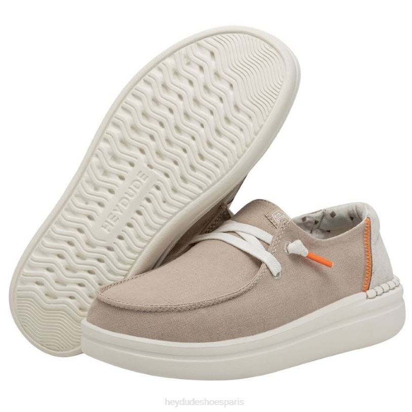 Hey Dude Hommes Wendy Rise en chambray Z628B154 chaussures coquille de sable