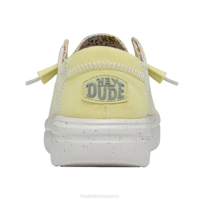 Hey Dude Hommes Wendy Rise s'étire Z628B159 chaussures citron