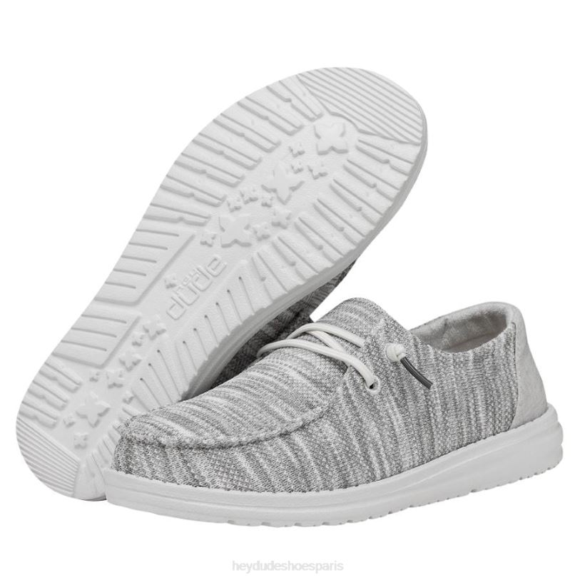 Hey Dude Hommes Wendy Sox large Z628B111 chaussures gris glacier