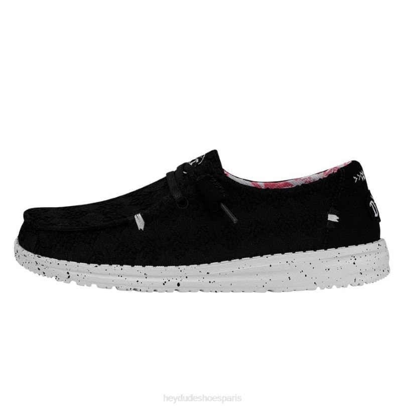 Hey Dude Hommes Wendy Stretch Boho Fleur Z628B200 chaussures corbeau