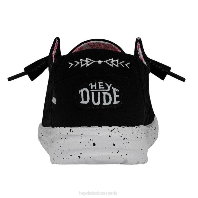 Hey Dude Hommes Wendy Stretch Boho Fleur Z628B200 chaussures corbeau