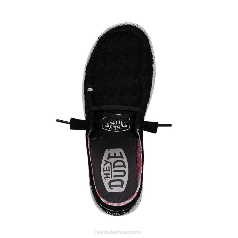Hey Dude Hommes Wendy Stretch Boho Fleur Z628B200 chaussures corbeau
