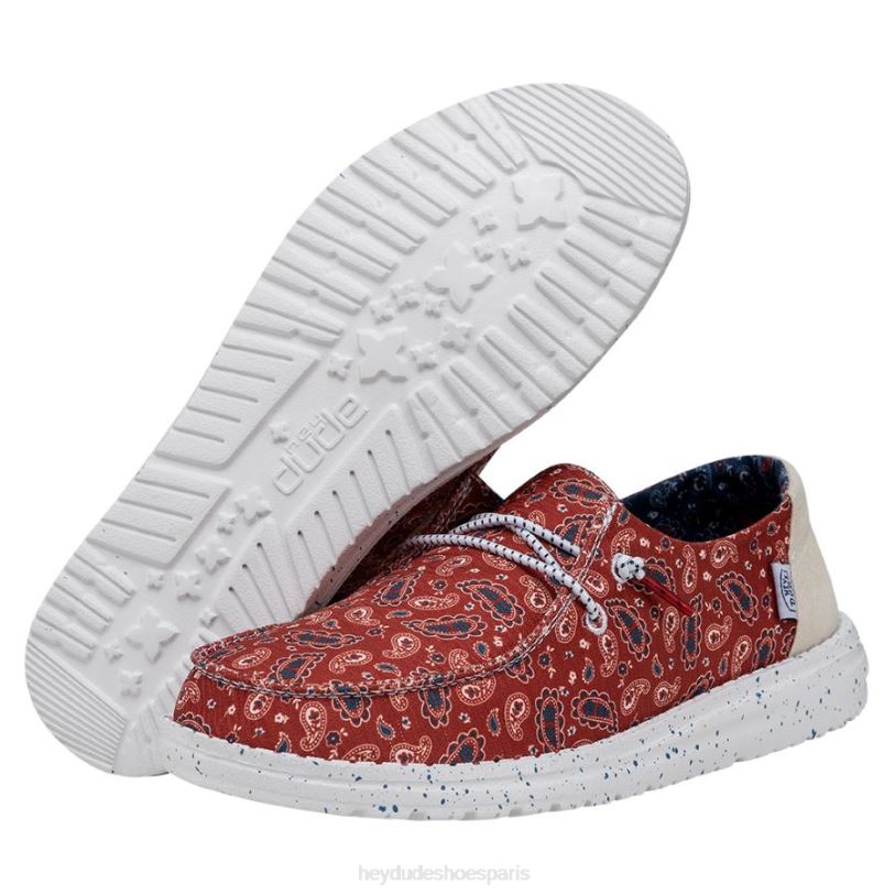 Hey Dude Hommes Wendy patriotique Z628B16 chaussures bandana américain