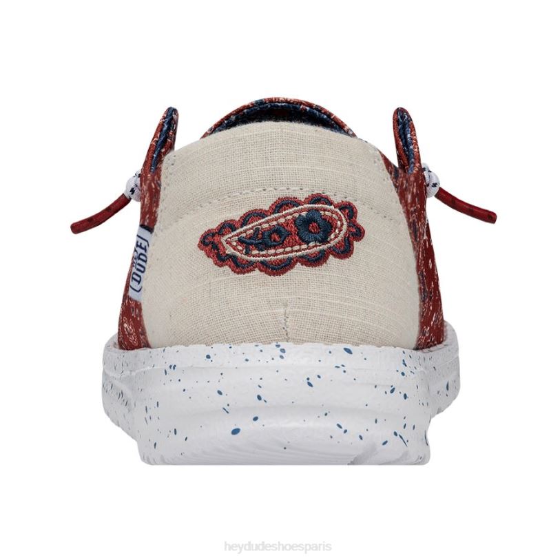 Hey Dude Hommes Wendy patriotique Z628B16 chaussures bandana américain