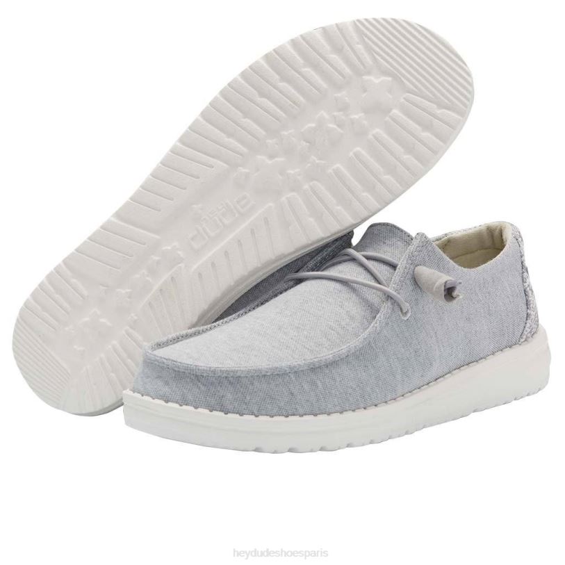 Hey Dude Hommes Wendy polaire extensible Z628B185 chaussures gris glacier