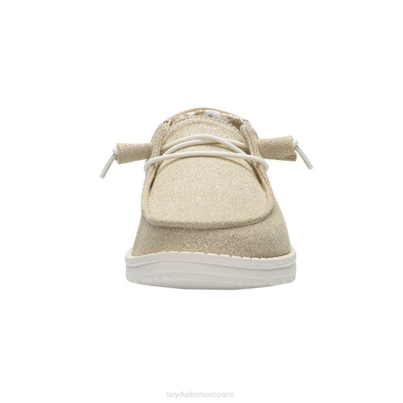 Hey Dude Hommes Wendy s'étire Z628B122 chaussures beige scintillant