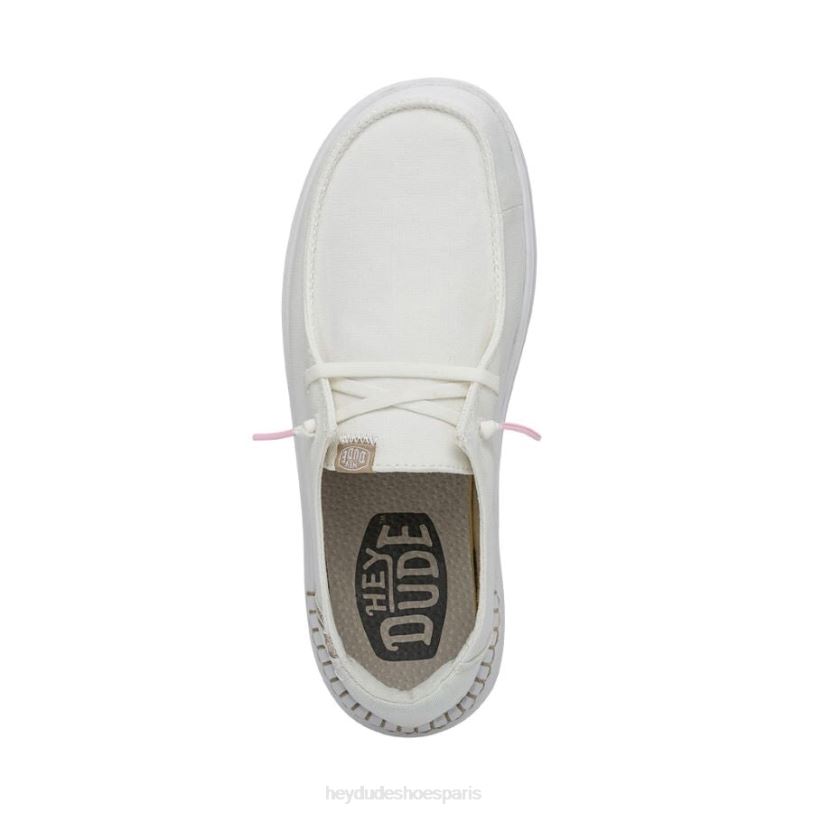 Hey Dude Hommes Wendy se lève Z628B178 chaussures éclat blanc