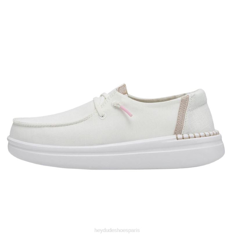 Hey Dude Hommes Wendy se lève Z628B180 chaussures éclat blanc