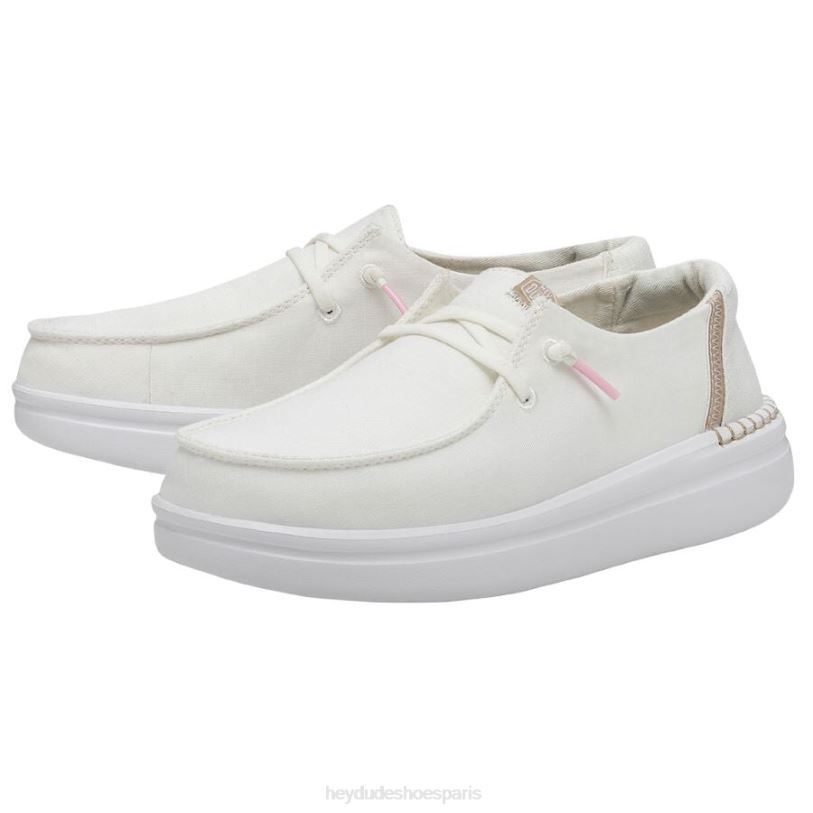 Hey Dude Hommes Wendy se lève Z628B180 chaussures éclat blanc