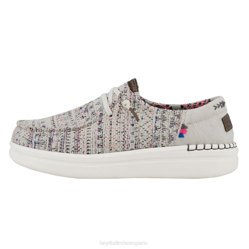 Hey Dude Hommes Wendy se lève Z628B214 chaussures bohème blanc