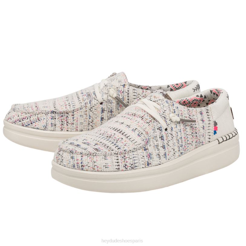 Hey Dude Hommes Wendy se lève Z628B214 chaussures bohème blanc