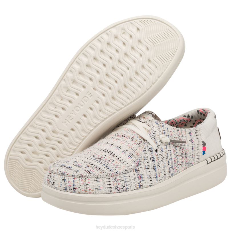 Hey Dude Hommes Wendy se lève Z628B214 chaussures bohème blanc