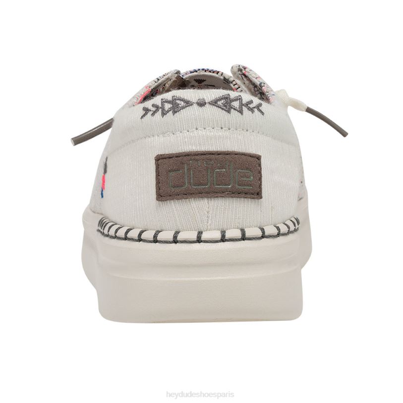 Hey Dude Hommes Wendy se lève Z628B214 chaussures bohème blanc